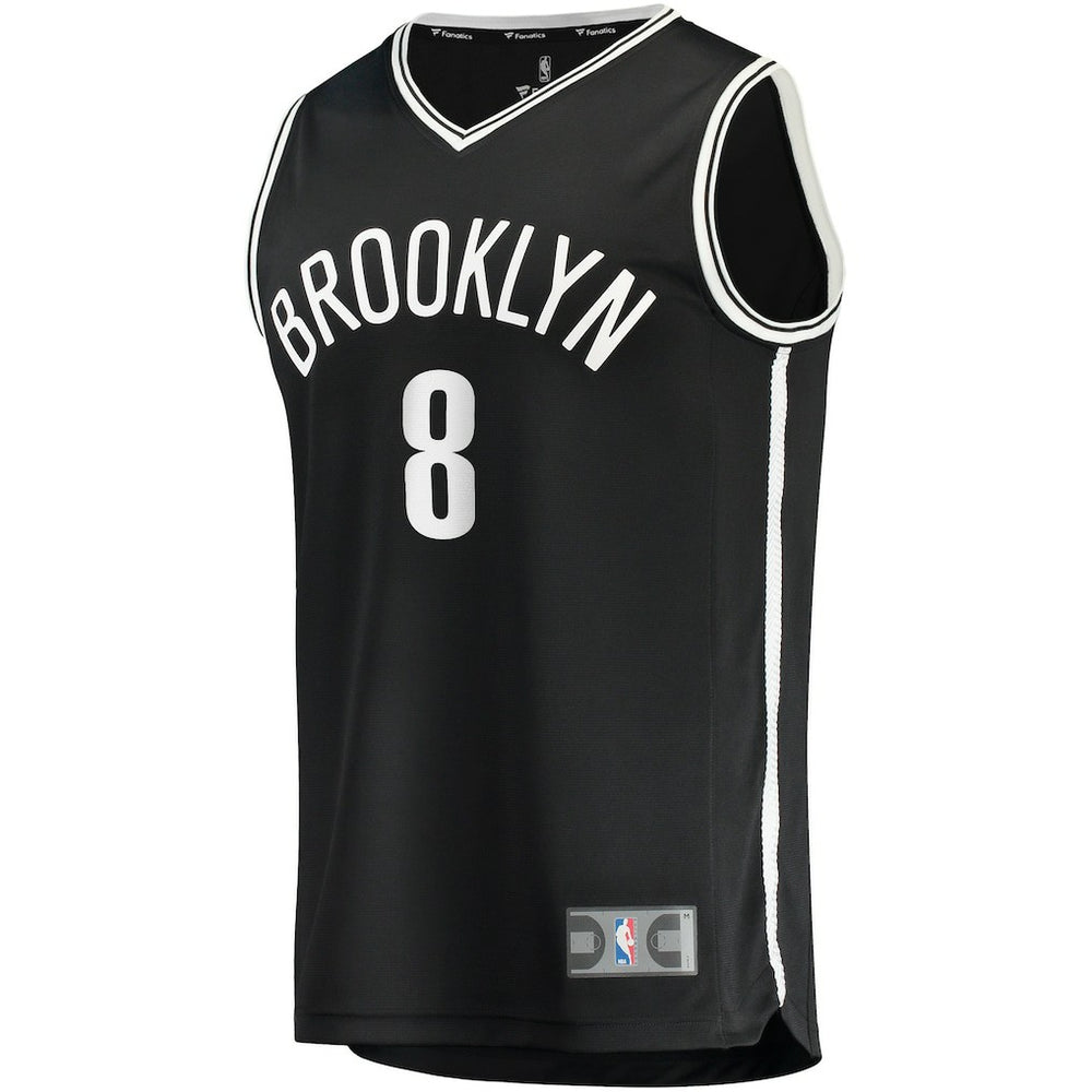 Fanatics Cam Thomas Brooklyn Nets 2021 NBA Draft First Round Pick Fast Break Replica Jersey Black