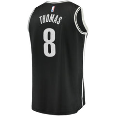 Fanatics Cam Thomas Brooklyn Nets 2021 NBA Draft First Round Pick Fast Break Replica Jersey Black