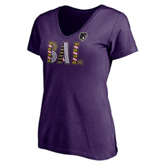 Women's Hometown Collection Wildcat V-Neck T-Shirt - Baltimore Ravens T-shirts