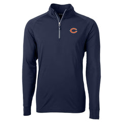 Cutter & Buck Adapt Eco Knit Quarter-Zip Pullover Jacket - Chicago Bears Pullover