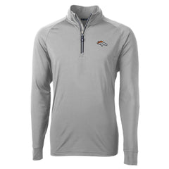 Cutter & Buck Adapt Eco Knit Quarter-Zip Pullover Jacket - Denver Broncos Pullover