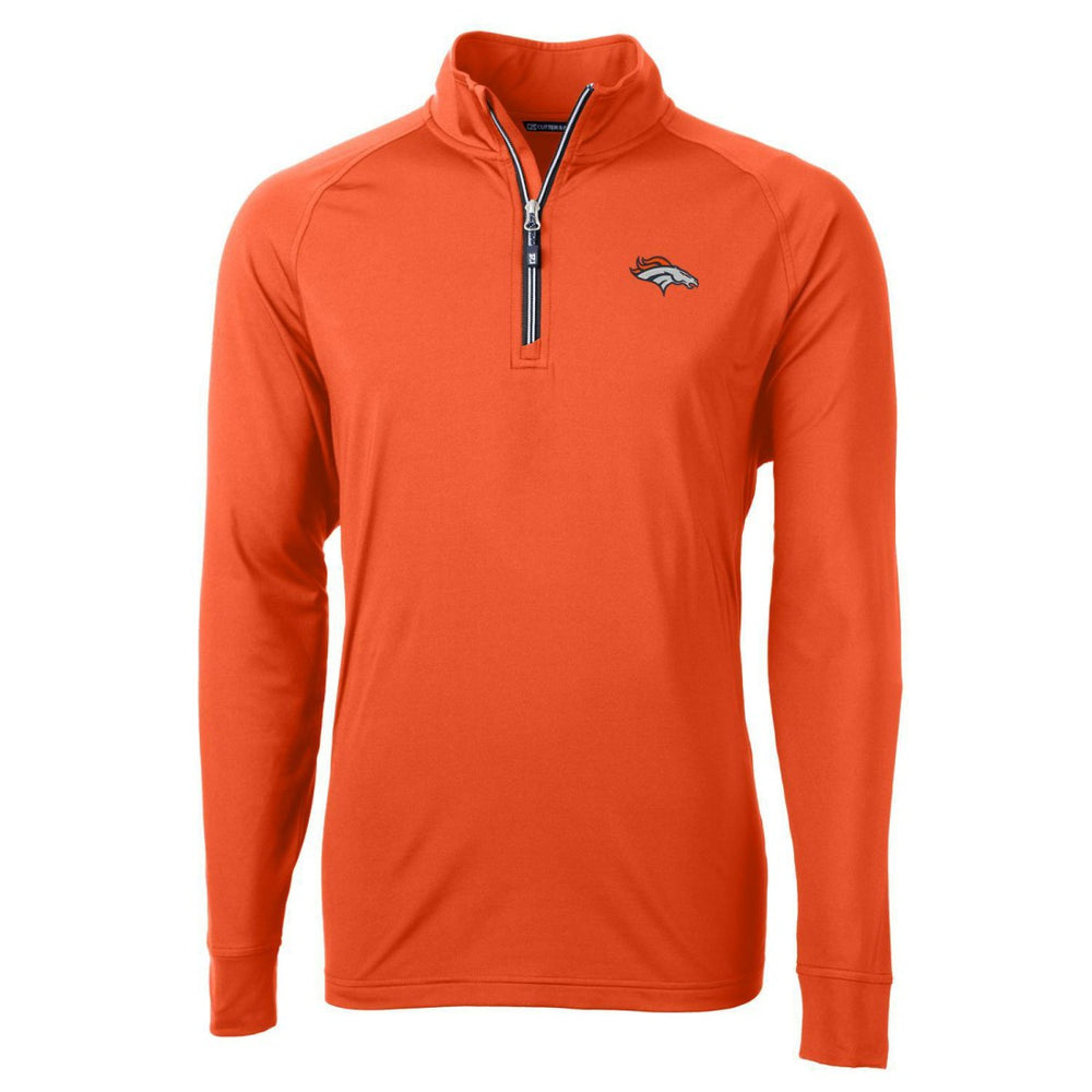 Cutter & Buck Adapt Eco Knit Quarter-Zip Pullover Jacket - Denver Broncos Pullover