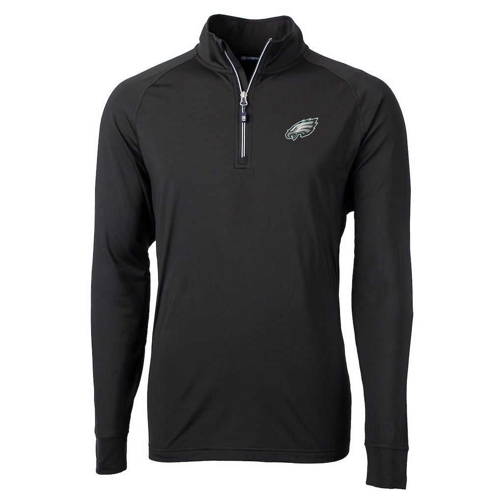 Cutter & Buck Adapt Eco Knit Quarter-Zip Pullover Jacket - Philadelphia Eagles Pullover