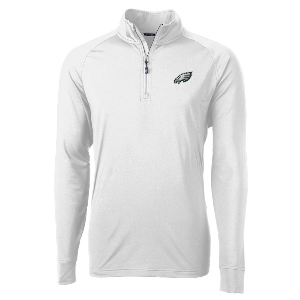 Cutter & Buck Adapt Eco Knit Quarter-Zip Pullover Jacket - Philadelphia Eagles Pullover