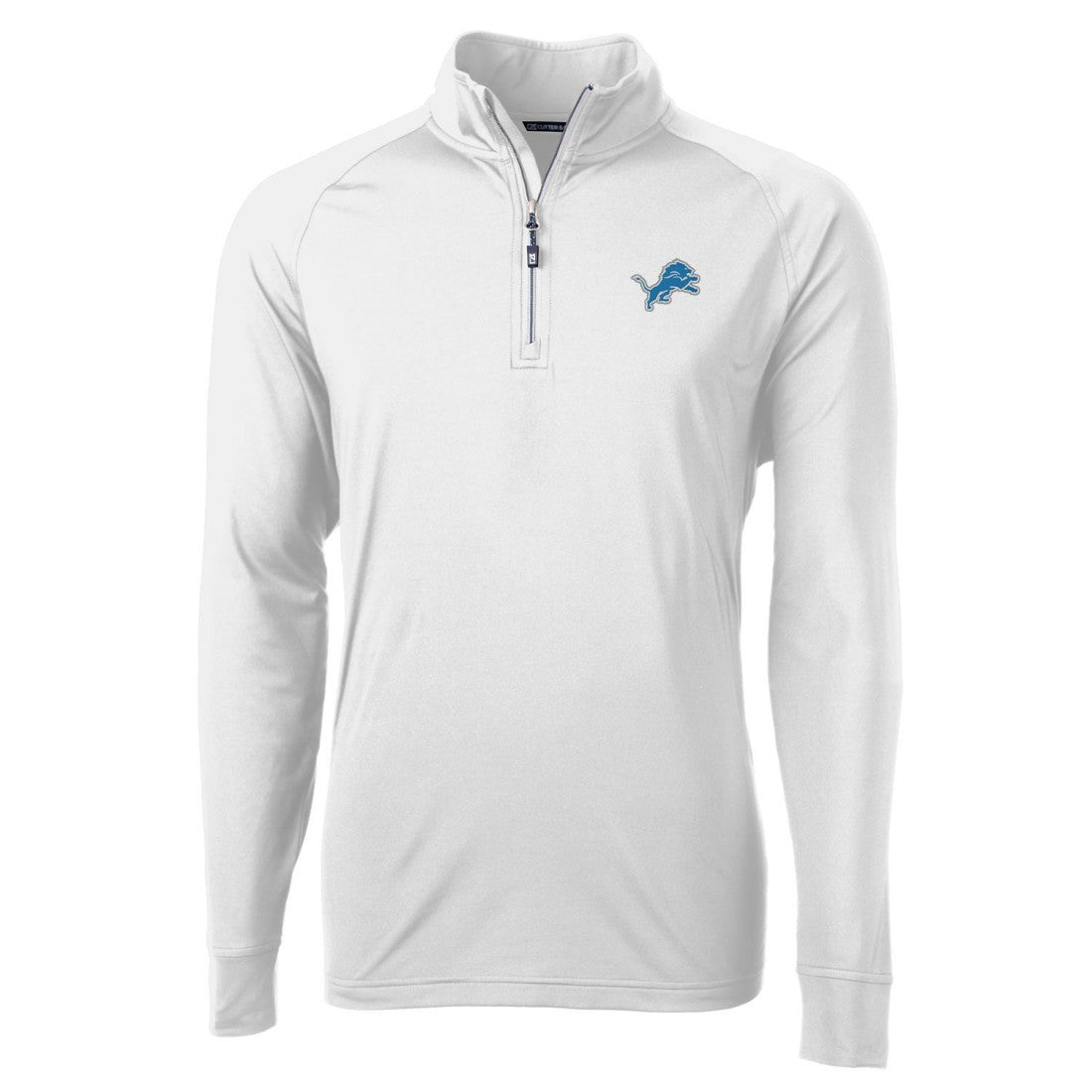 Cutter & Buck Adapt Eco Knit Quarter-Zip Pullover Jacket - Detroit Lions Pullover