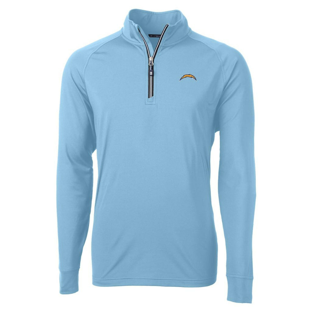 Cutter & Buck Adapt Eco Knit Quarter-Zip Pullover Jacket - Los Angeles Chargers Pullover