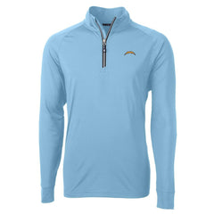 Cutter & Buck Adapt Eco Knit Quarter-Zip Pullover Jacket - Los Angeles Chargers Pullover