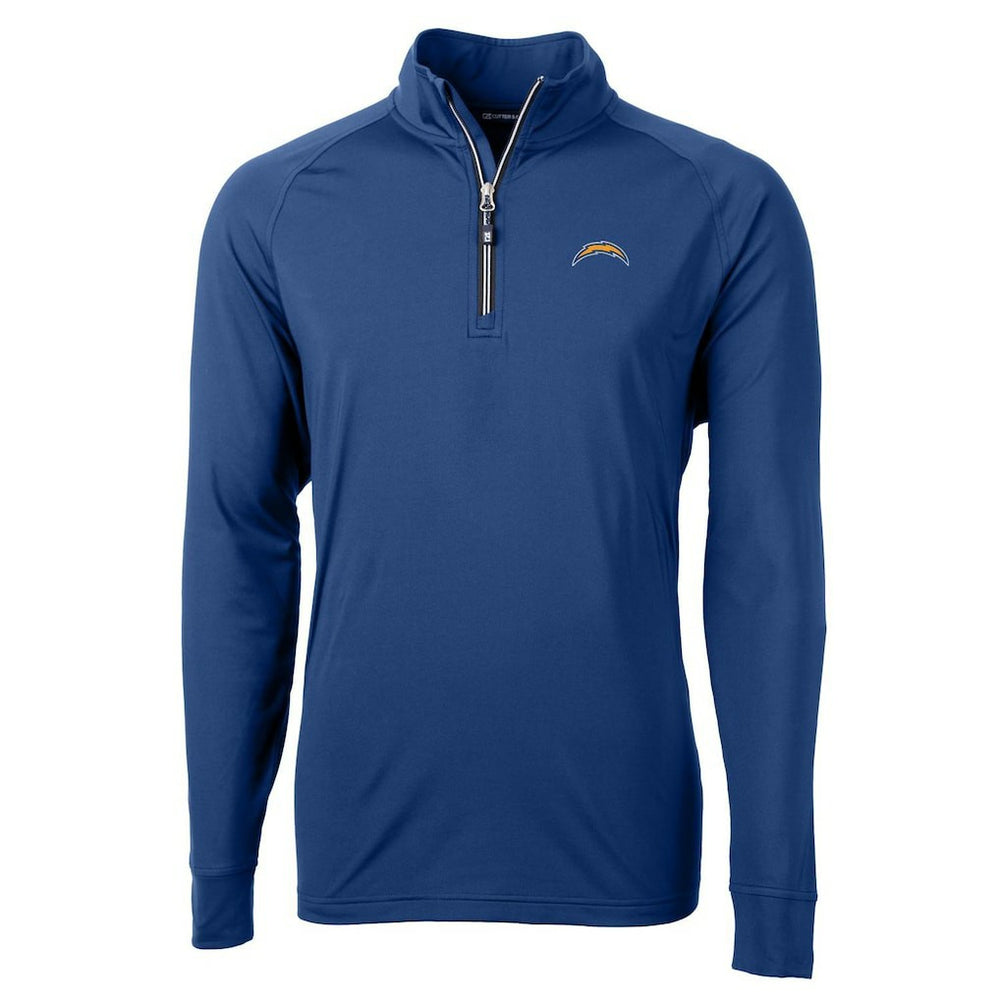 Cutter & Buck Adapt Eco Knit Quarter-Zip Pullover Jacket - Los Angeles Chargers Pullover