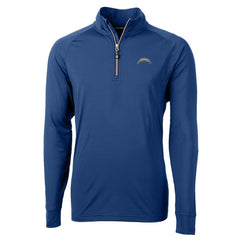 Cutter & Buck Adapt Eco Knit Quarter-Zip Pullover Jacket - Los Angeles Chargers Pullover