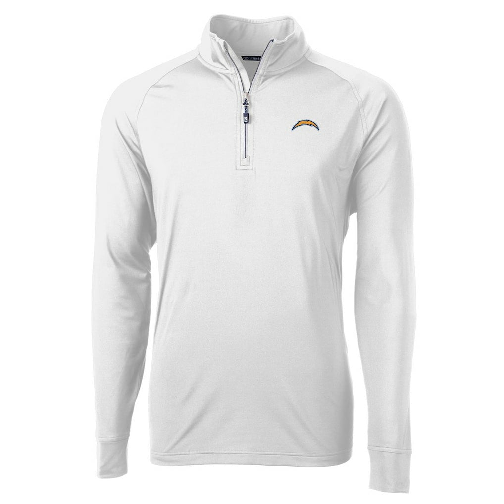 Cutter & Buck Adapt Eco Knit Quarter-Zip Pullover Jacket - Los Angeles Chargers Pullover