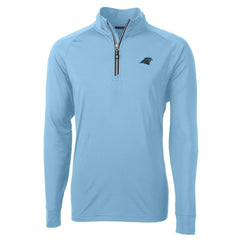 Cutter & Buck Adapt Eco Knit Quarter-Zip Pullover Jacket - Carolina Panthers Pullover