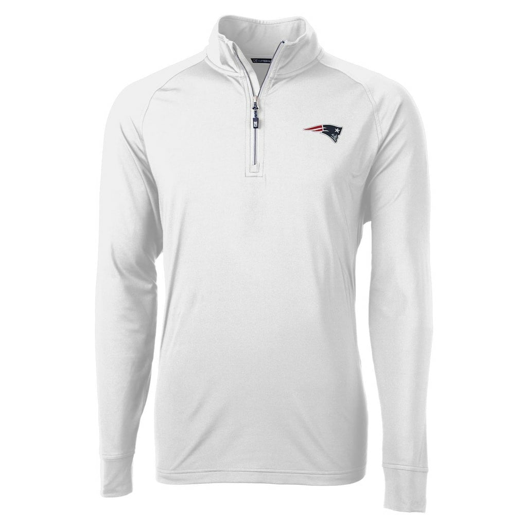 Cutter & Buck Adapt Eco Knit Quarter-Zip Pullover Jacket - New England Patriots Pullover