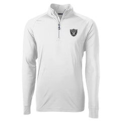 Cutter & Buck Adapt Eco Knit Quarter-Zip Pullover Jacket - Las Vegas Raiders Pullover