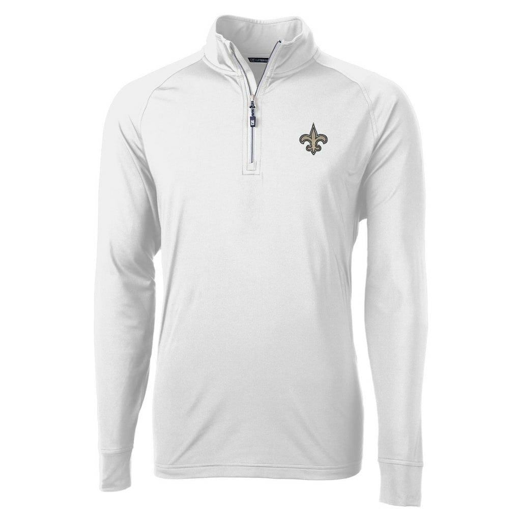 Cutter & Buck Adapt Eco Knit Quarter-Zip Pullover Jacket - New Orleans Saints Pullover