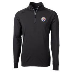 Cutter & Buck Adapt Eco Knit Quarter-Zip Pullover Jacket - Pittsburgh Steelers Pullover