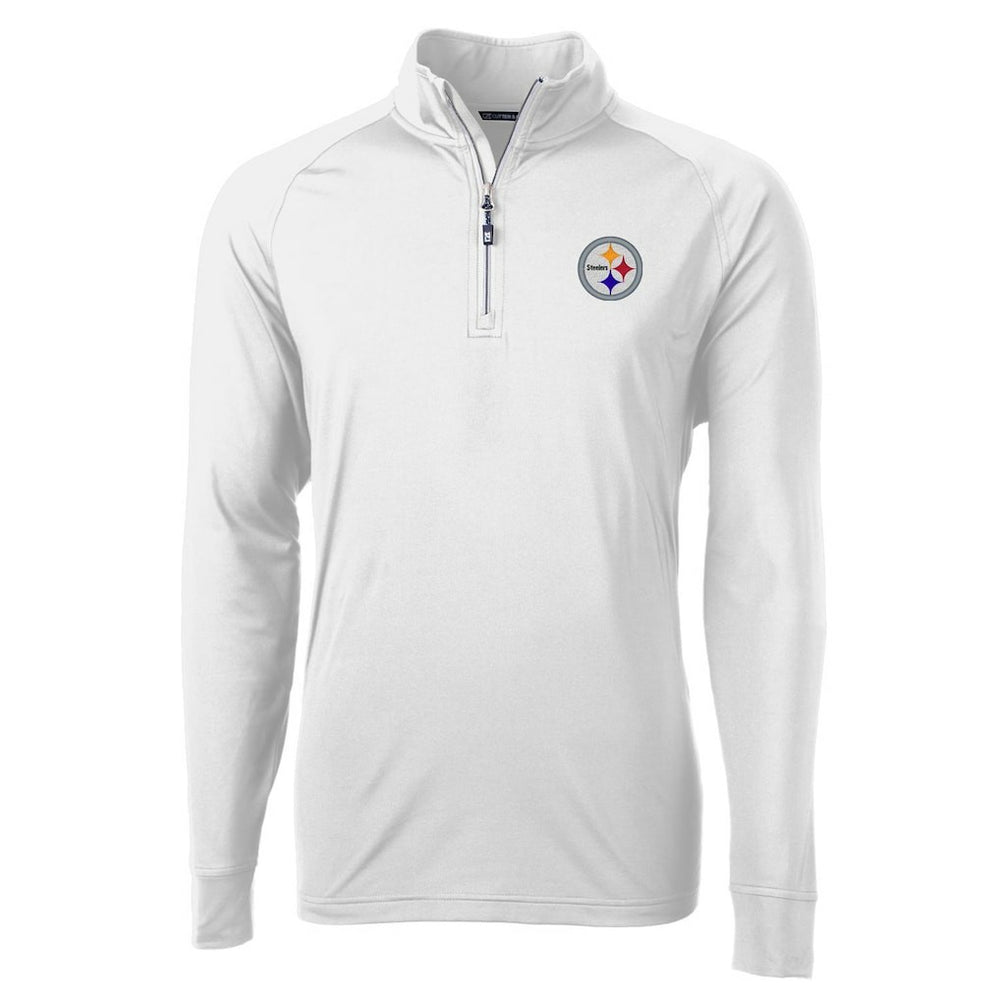 Cutter & Buck Adapt Eco Knit Quarter-Zip Pullover Jacket - Pittsburgh Steelers Pullover