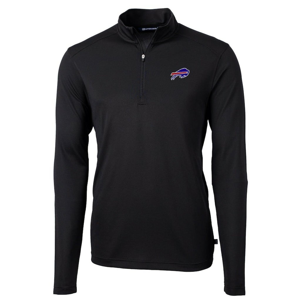 Cutter & Buck Virtue Eco Pique Recycled Quarter-Zip Pullover Jacket - Buffalo Bills Pullover