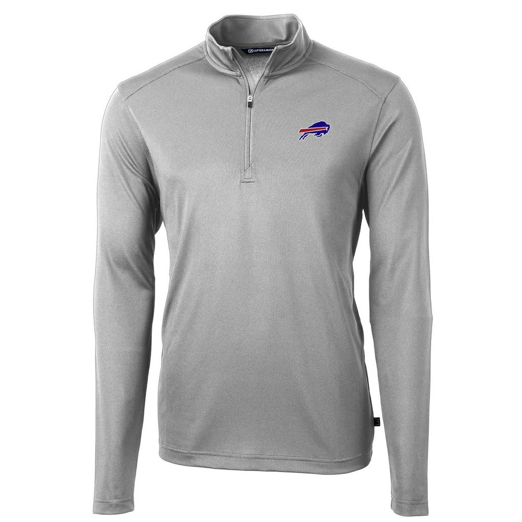 Cutter & Buck Virtue Eco Pique Recycled Quarter-Zip Pullover Jacket - Buffalo Bills Pullover