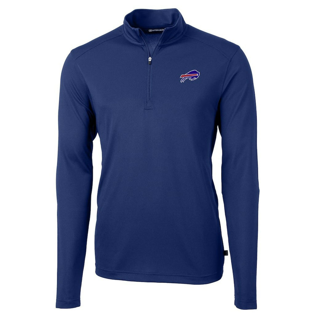 Cutter & Buck Virtue Eco Pique Recycled Quarter-Zip Pullover Jacket - Buffalo Bills Pullover