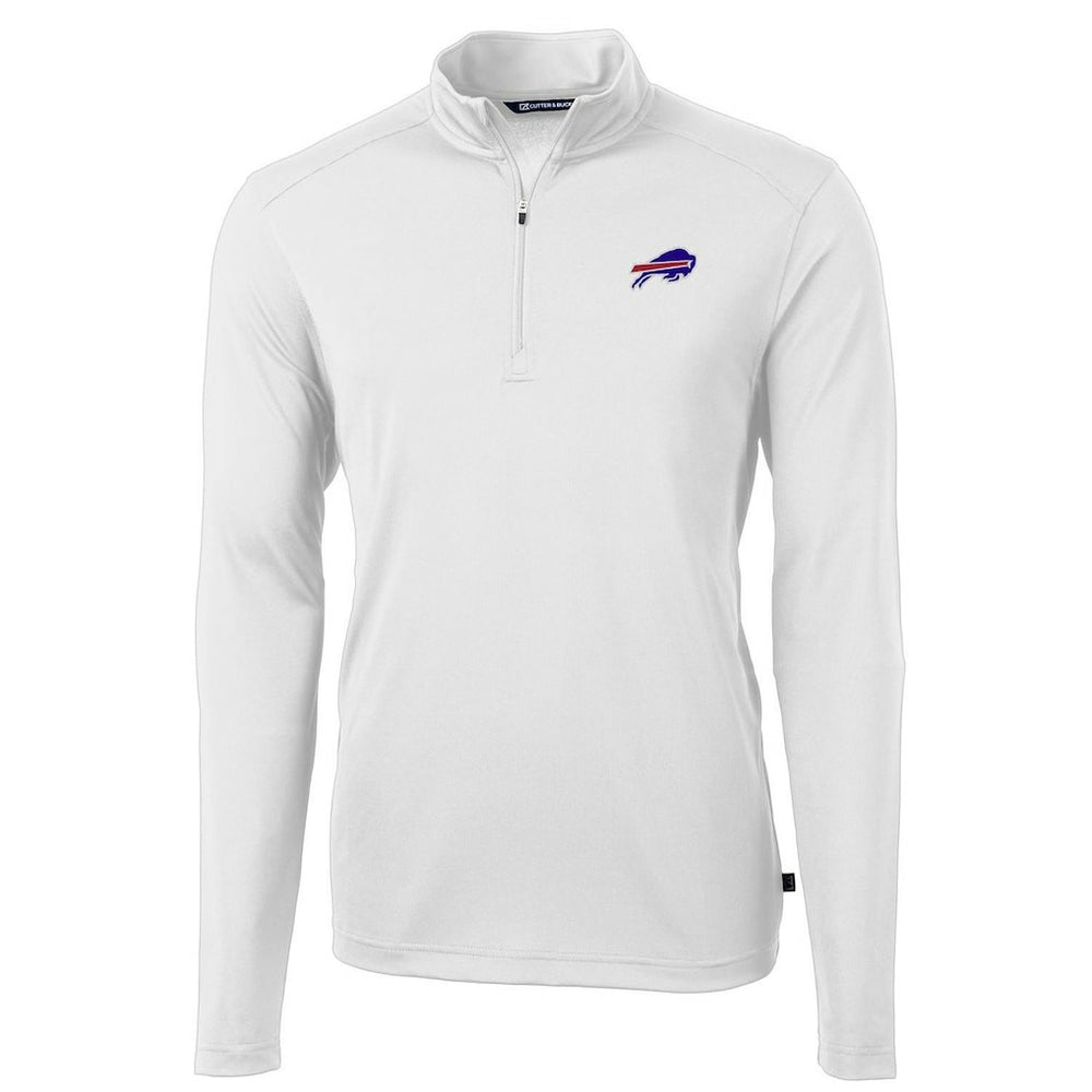 Cutter & Buck Virtue Eco Pique Recycled Quarter-Zip Pullover Jacket - Buffalo Bills Pullover