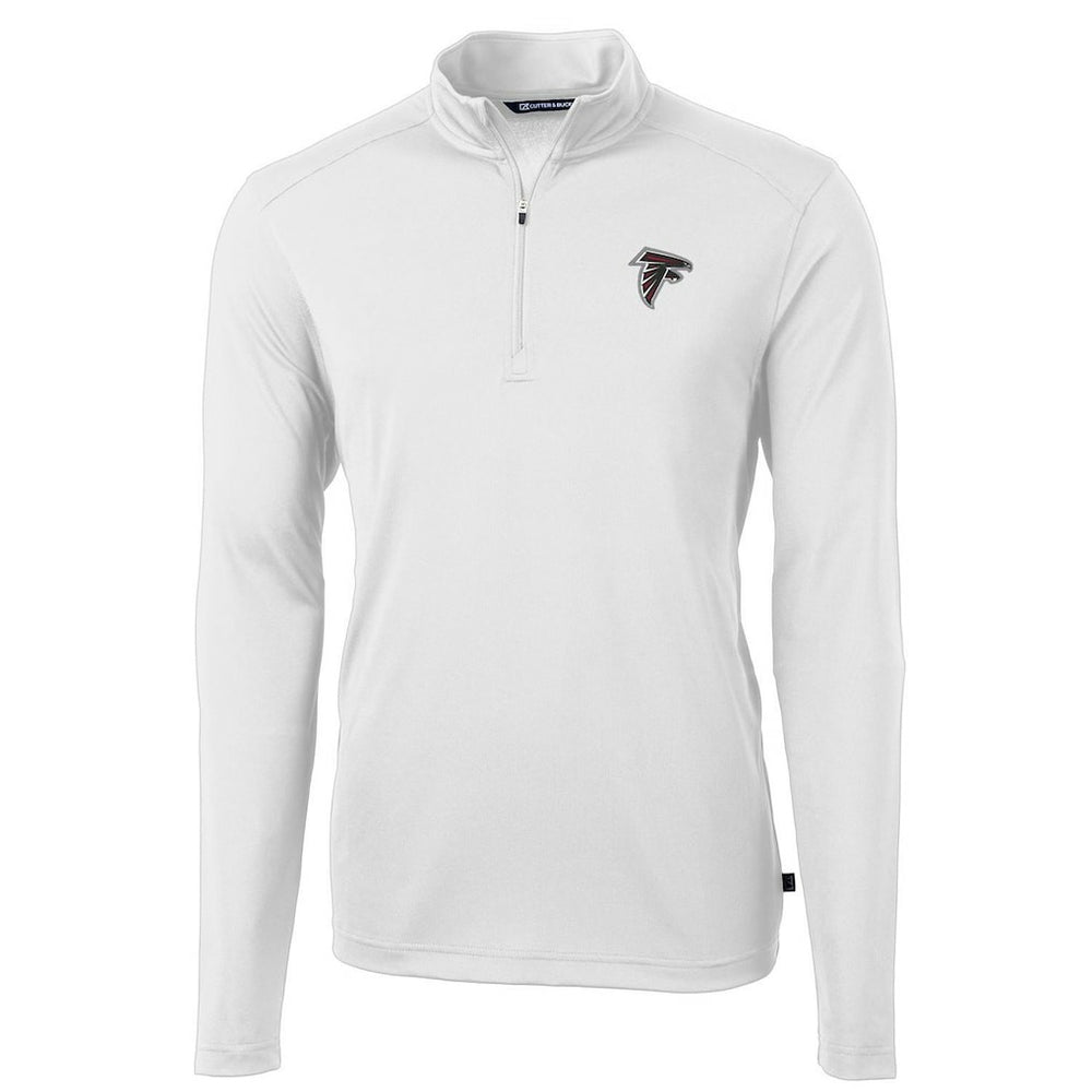 Cutter & Buck Virtue Eco Pique Recycled Quarter-Zip Pullover Jacket - Atlanta Falcons Pullover
