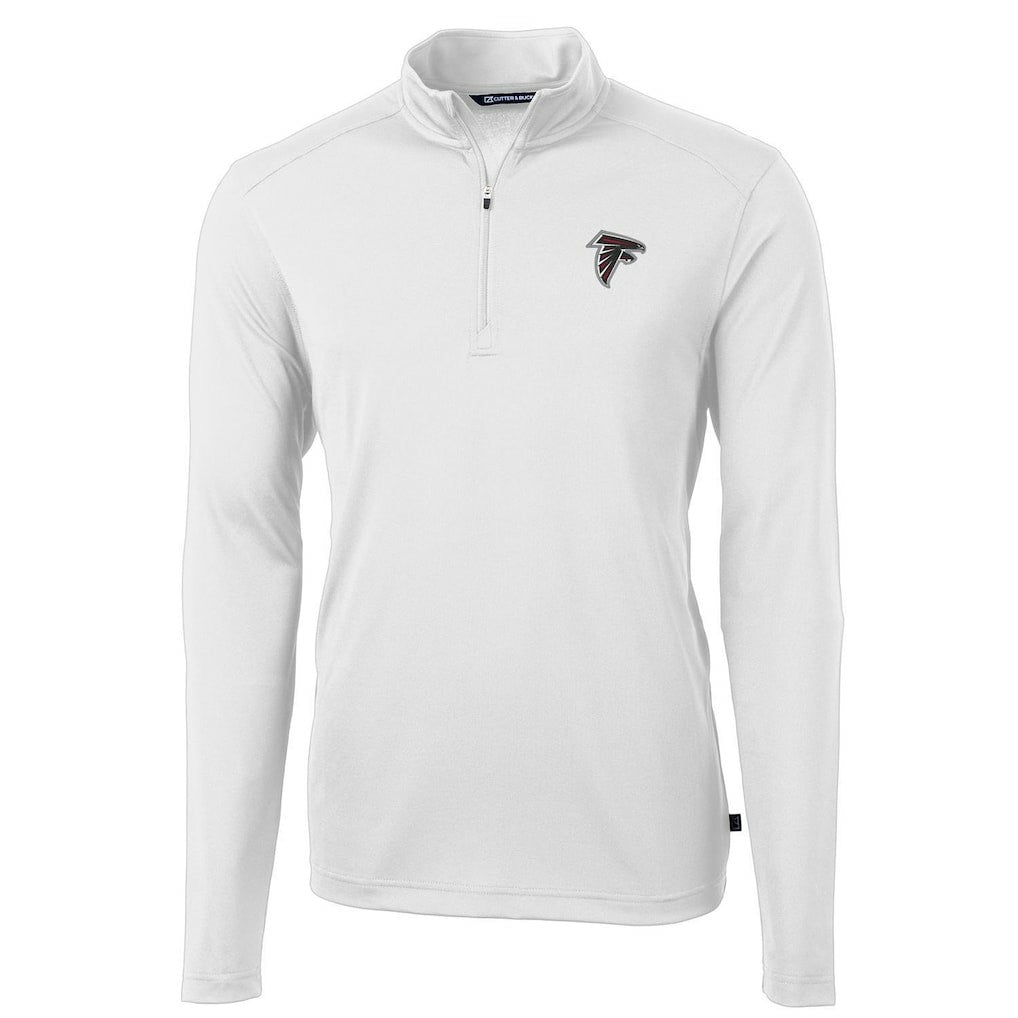Cutter & Buck Virtue Eco Pique Recycled Quarter-Zip Pullover Jacket - Atlanta Falcons Pullover