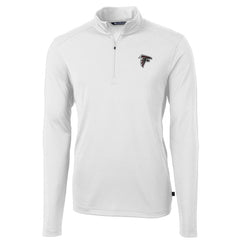 Cutter & Buck Virtue Eco Pique Recycled Quarter-Zip Pullover Jacket - Atlanta Falcons Pullover