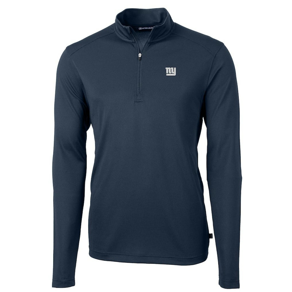Cutter & Buck Virtue Eco Pique Recycled Quarter-Zip Pullover Jacket - New York Giants Pullover