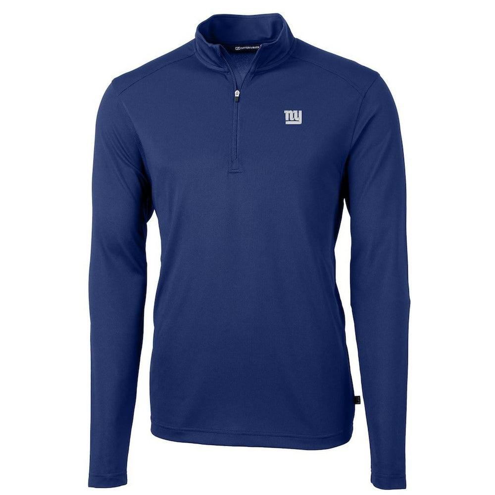 Cutter & Buck Virtue Eco Pique Recycled Quarter-Zip Pullover Jacket - New York Giants Pullover