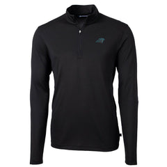 Cutter & Buck Virtue Eco Pique Recycled Quarter-Zip Pullover Jacket - Carolina Panthers Pullover