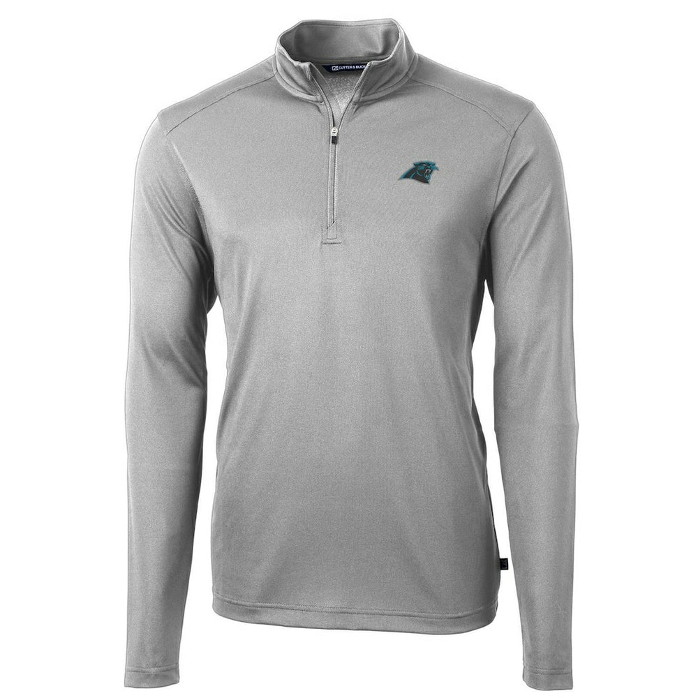 Cutter & Buck Virtue Eco Pique Recycled Quarter-Zip Pullover Jacket - Carolina Panthers Pullover