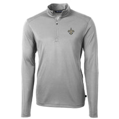 Cutter & Buck Virtue Eco Pique Recycled Quarter-Zip Pullover Jacket - New Orleans Saints Pullover