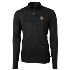 Cutter & Buck Virtue Eco Pique Recycled Quarter-Zip Pullover Jacket - Minnesota Vikings Pullover