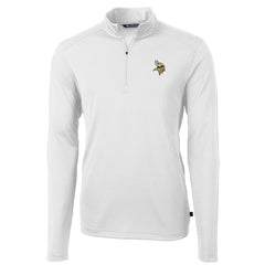 Cutter & Buck Virtue Eco Pique Recycled Quarter-Zip Pullover Jacket - Minnesota Vikings Pullover