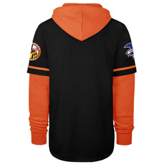 Black Baltimore Orioles '47 Trifecta Shortstop Pullover Hoodie