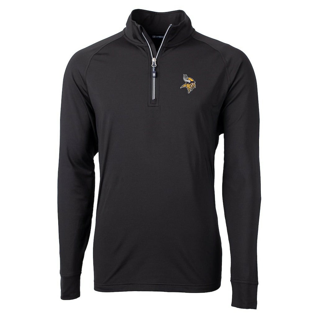Cutter & Buck Big & Tall Adapt Eco Knit Quarter-Zip Pullover Jacket - Minnesota Vikings Pullover