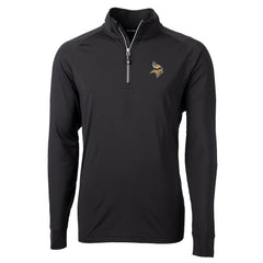 Cutter & Buck Big & Tall Adapt Eco Knit Quarter-Zip Pullover Jacket - Minnesota Vikings Pullover
