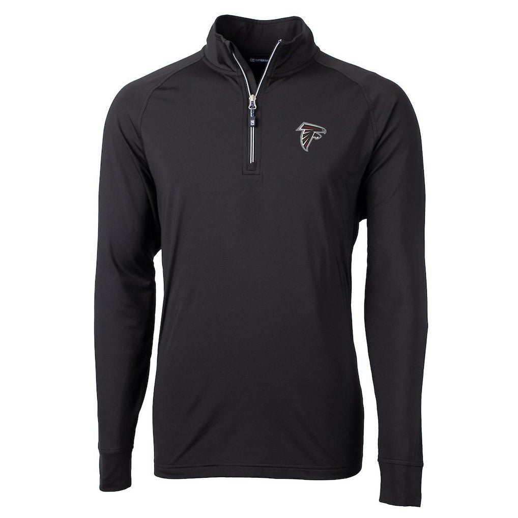 Cutter & Buck Big & Tall Adapt Eco Knit Quarter-Zip Pullover Jacket - Atlanta Falcons Pullover
