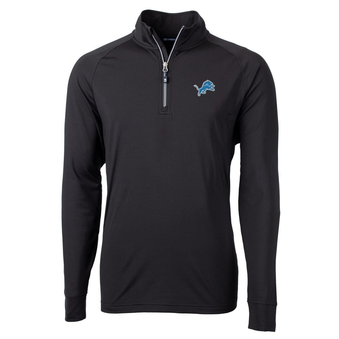 Cutter & Buck Big & Tall Adapt Eco Knit Quarter-Zip Pullover Jacket - Detroit Lions Pullover