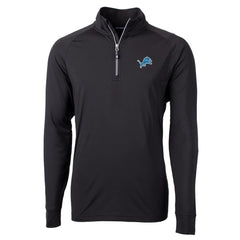 Cutter & Buck Big & Tall Adapt Eco Knit Quarter-Zip Pullover Jacket - Detroit Lions Pullover