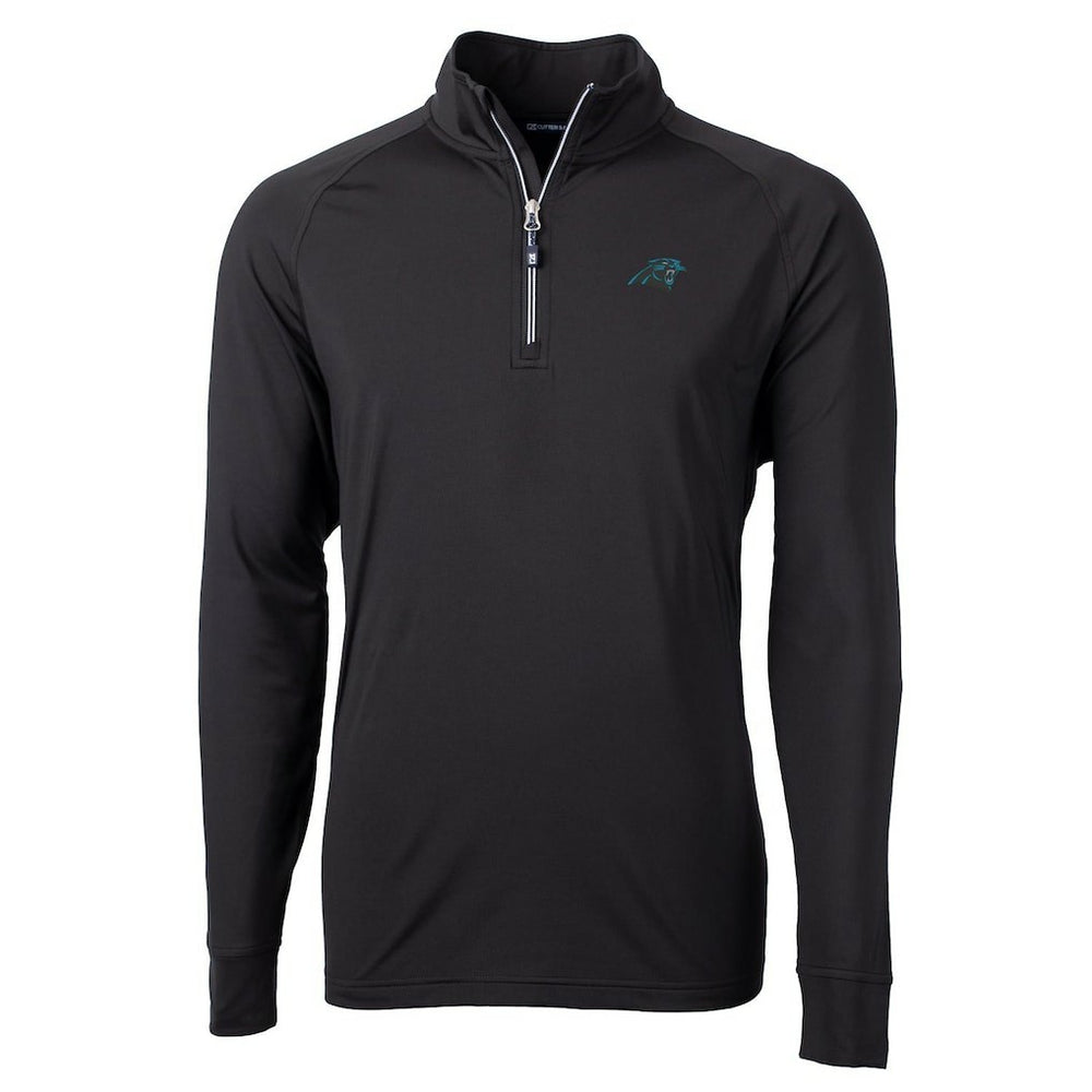 Cutter & Buck Big & Tall Adapt Eco Knit Quarter-Zip Pullover Jacket - Carolina Panthers Pullover