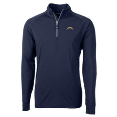 Cutter & Buck Big & Tall Adapt Eco Knit Quarter-Zip Pullover Jacket - Los Angeles Chargers Pullover