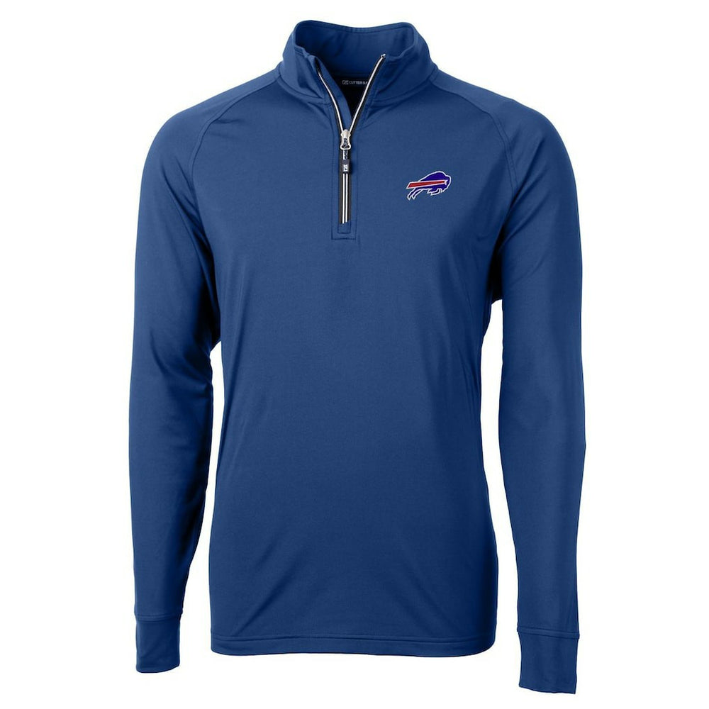 Cutter & Buck Big & Tall Adapt Eco Knit Quarter-Zip Pullover Jacket - Buffalo Bills Pullover