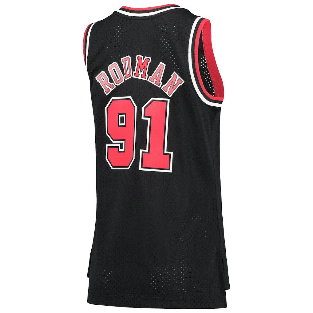 Mitchell & Ness Dennis Rodman Chicago Bulls Women's Hardwood Classics Swingman Jersey sale
