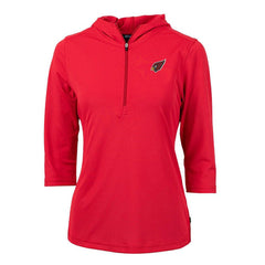 Cutter & Buck Women's Virtue Eco Pique Half-Zip 3/4 Sleeve Pullover Hoodie - Arizona Cardinals Hoodies