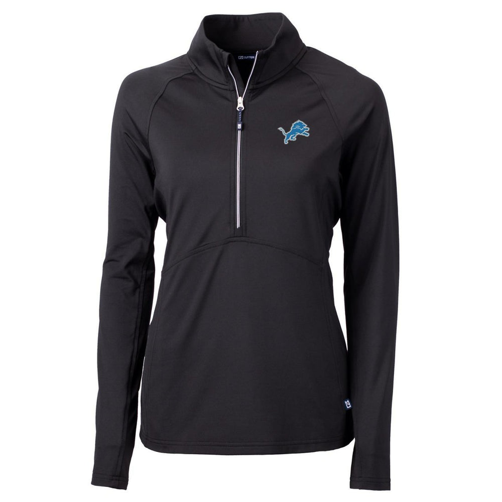 Cutter & Buck Women's Adapt Eco Knit Half-Zip Pullover Jacket - Detroit Lions Pullover