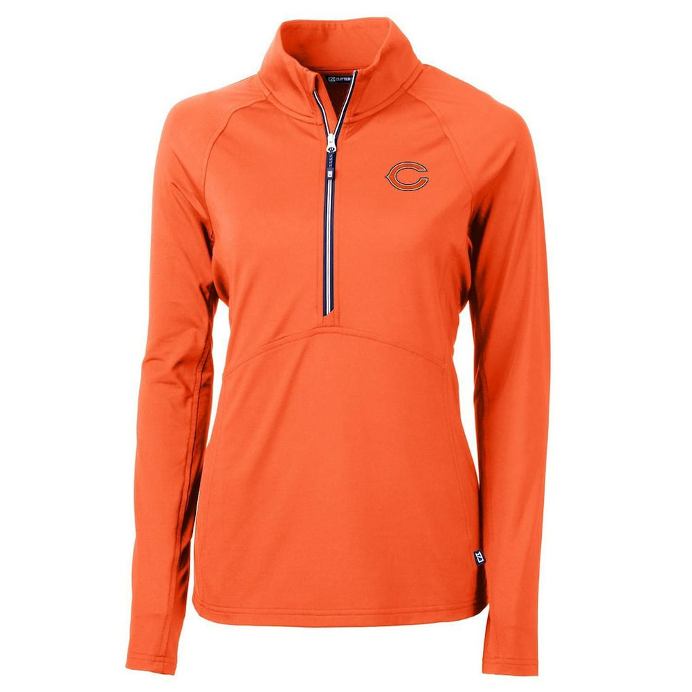 Cutter & Buck Women's Adapt Eco Knit Half-Zip Pullover Jacket - Chicago Bears Pullover