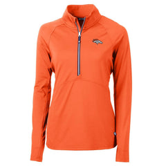 Cutter & Buck Women's Adapt Eco Knit Half-Zip Pullover Jacket - Denver Broncos Pullover