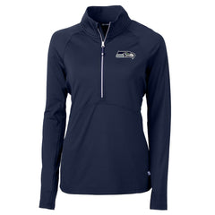 Cutter & Buck Women's Adapt Eco Knit Half-Zip Pullover Jacket - Seattle Seahawks Pullover