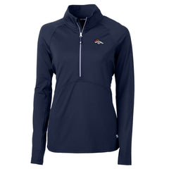 Cutter & Buck Women's Adapt Eco Knit Half-Zip Pullover Jacket - Denver Broncos Pullover